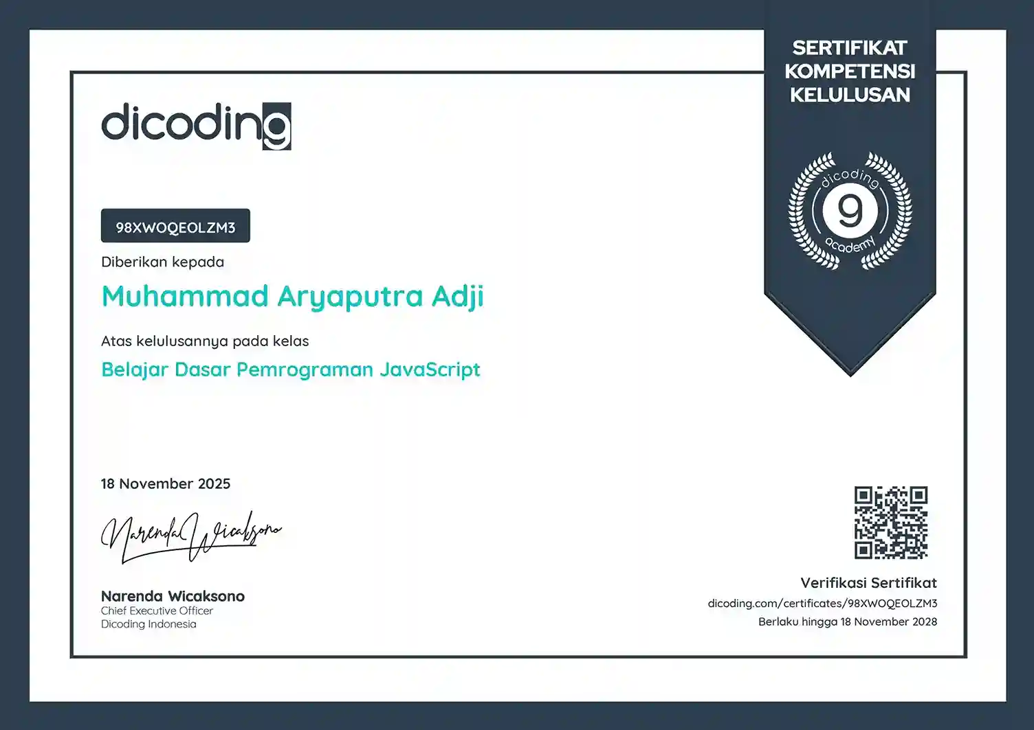 Dicoding JavaScript