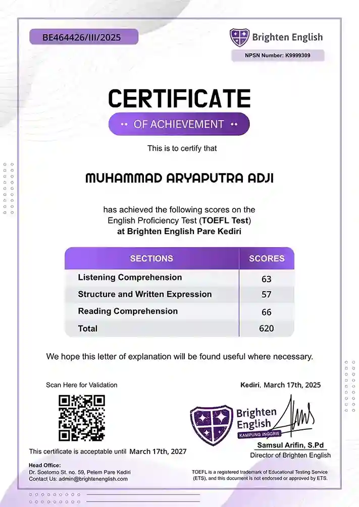 TOEFL Predictive